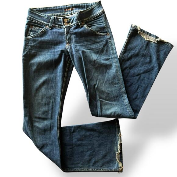 Hudson Vintage Y2K 00s low rise denim cut H10712 jeans womens style 170SD - Picture 16 of 16